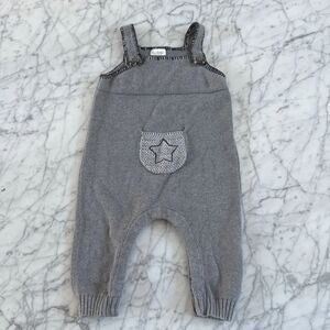 Next Baby Knit Star Patch Romper Sz 9-12 Mo